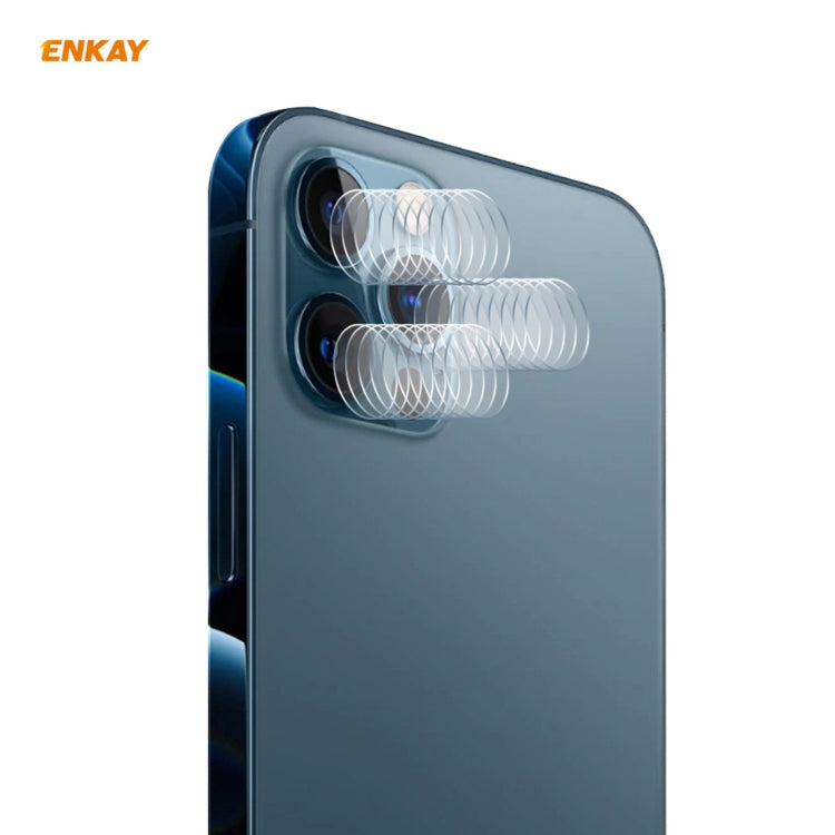 Frendorf | 10 Set für iPhone 12 Pro / 12 Pro Max ENKAY Hat-Prince 0,2 mm 9H 2,15D Runde Kante Rückkamera Objektiv Gehärtetes Glas Film 3 Stück/Set