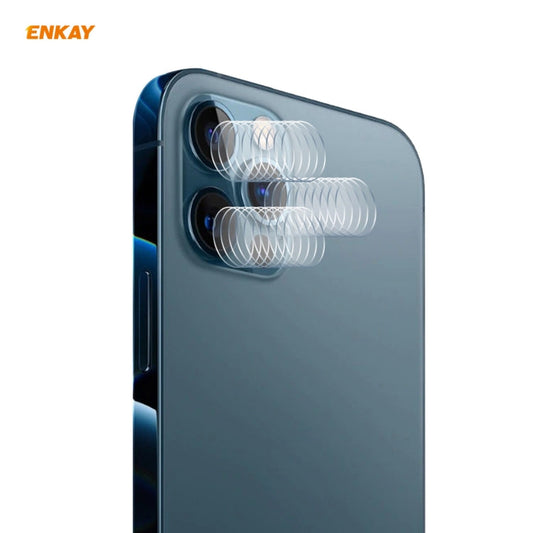Frendorf | 10 Set für iPhone 12 Pro / 12 Pro Max ENKAY Hat-Prince 0,2 mm 9H 2,15D Runde Kante Rückkamera Objektiv Gehärtetes Glas Film 3 Stück/Set