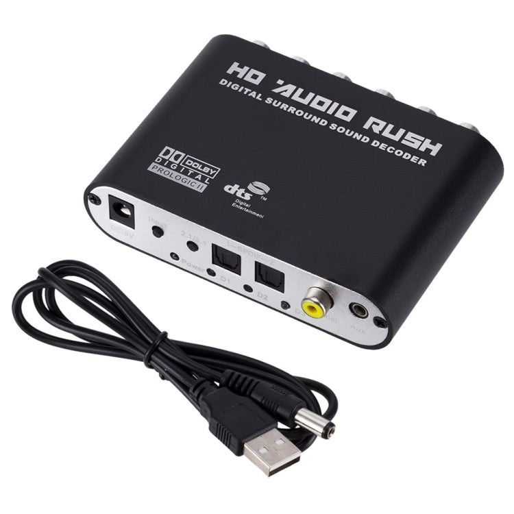 Frendorf | SPDIF Koaxial zu RCA DTS AC3 Audio Dekoder 5.1CH Optischer Digitalverstärker Analogwandler & Verstärker HD Audio