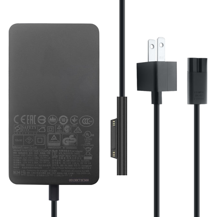 Frendorf | 36W 12V 2.58A / 5V 1A AC Adapter Ladegerät für Microsoft Surface Pro 3 / 4, US-Stecker