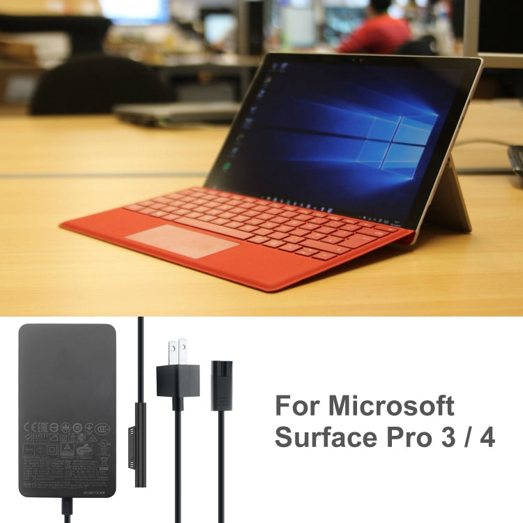 Frendorf | 36W 12V 2.58A / 5V 1A AC Adapter Ladegerät für Microsoft Surface Pro 3 / 4, US-Stecker