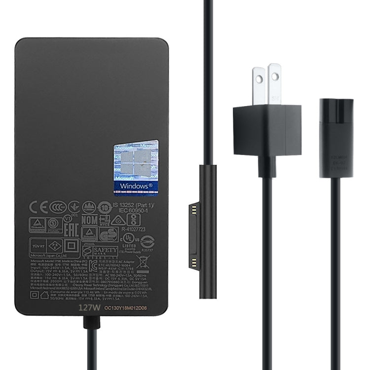 Frendorf | Für Microsoft Surface Book 3 1932 127W 15V 8A AC-Adapter Ladegerät, Die Steckerspezifikation: UK-Stecker