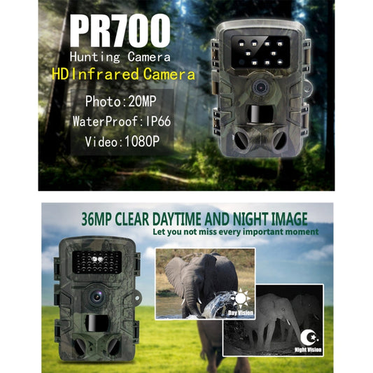 Frendorf | PR700 1080P Wildtier Jagdkamera Bewegungsaktivierte Nachtsicht Camcorder für Outdoor-Tracking Scan Trigger