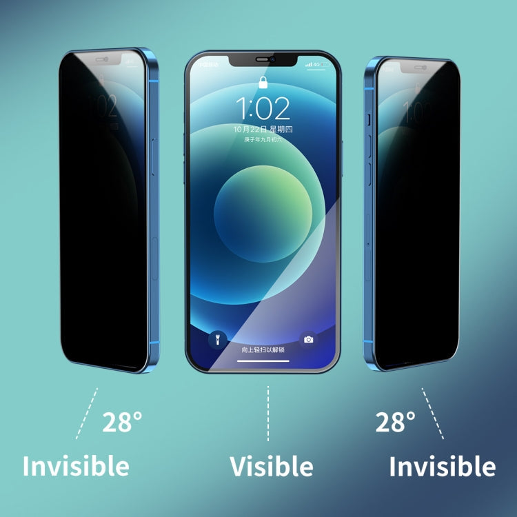 Frendorf | 2 PCS ENKAY Hat-Prince Vollständige Abdeckung 28 Grad Datenschutzbildschirmfolie Anti-Spion Tempered Glass Film für iPhone 11 Pro Max