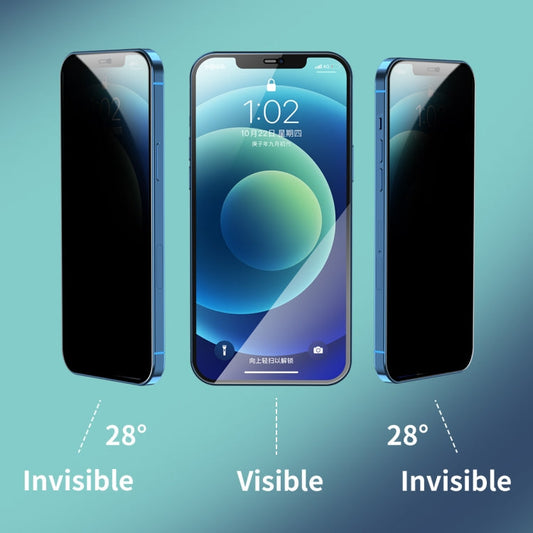 Frendorf | 2 PCS ENKAY Hat-Prince Vollständige Abdeckung 28 Grad Datenschutzbildschirmfolie Anti-Spion Tempered Glass Film für iPhone 11 Pro Max