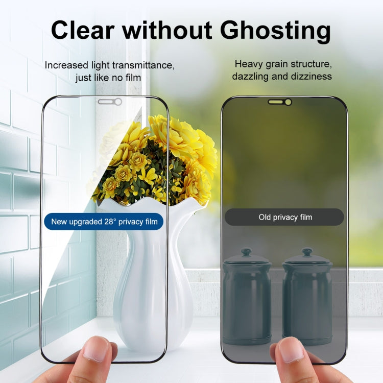 Frendorf | 2 PCS ENKAY Hat-Prince Vollständige Abdeckung 28 Grad Datenschutzbildschirmfolie Anti-Spion Tempered Glass Film für iPhone 11 Pro Max