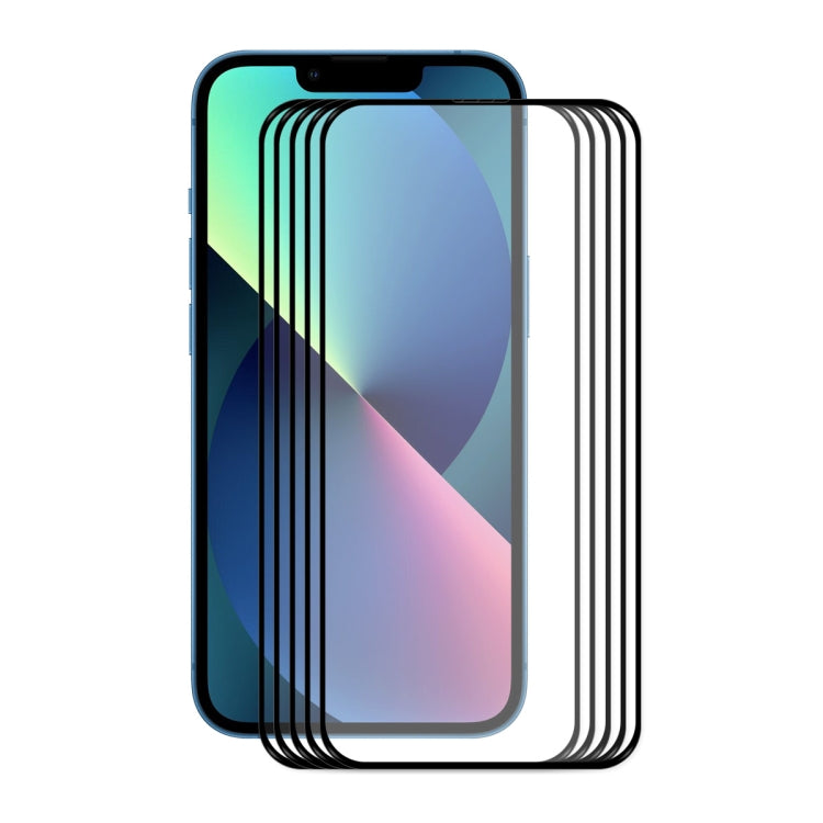 Frendorf | Für iPhone 13 mini 5 Stück ENKAY Hat-Prince Vollkleber 0,26 mm 9H 2,5D gehärtetes Glas Bildschirmfolie Vollabdeckung Film