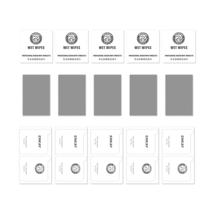 Frendorf | Für iPhone 13 mini 5 Stück ENKAY Hat-Prince Vollkleber 0,26 mm 9H 2,5D gehärtetes Glas Bildschirmfolie Vollabdeckung Film