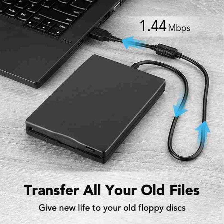 Frendorf | 3,5 Zoll tragbares Floppy-Disk-Laufwerk 1,44MB externes FDD-Gerät