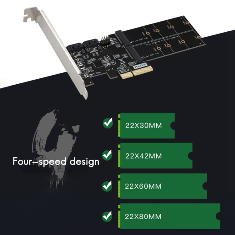 Frendorf | SATA3.0 PCIE3.0 zu 2-port M.2 (B-KEY) Adapter Karte