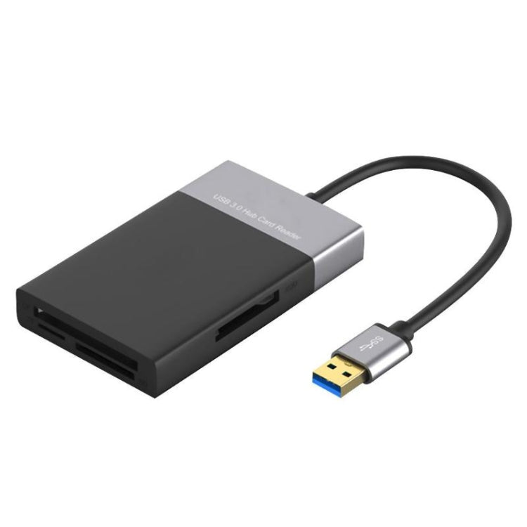 Frendorf | 6-in-1 USB 3.0 zu USB3.0 x 2+CF-Karte+TF-Karte+SD-Karte+XQD-Karte HUB-Adapter