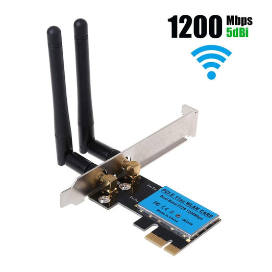 Frendorf | 1200Mbps 5G / 2.4G Dual Band PCIe Wireless-Netzwerkkarte