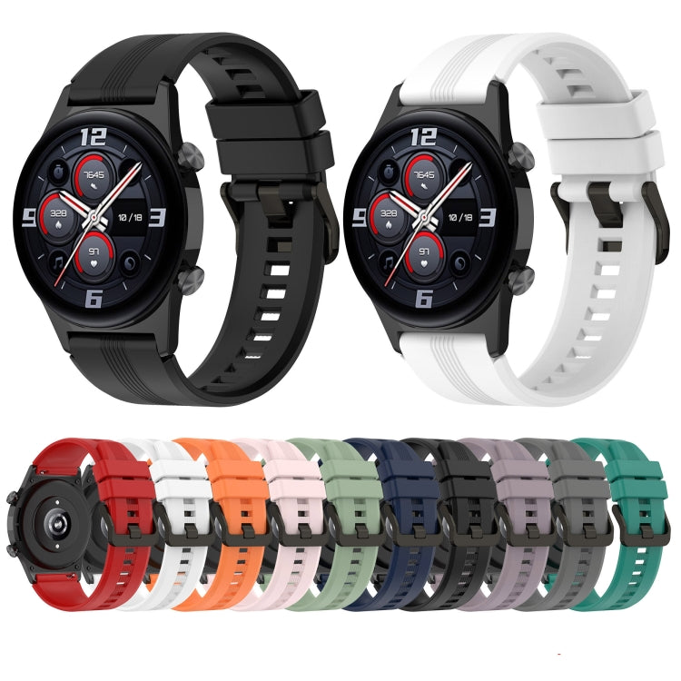 Frendorf | For Honor Watch GS3 22mm Vertikales Silikon-Uhrenarmband (Grün)