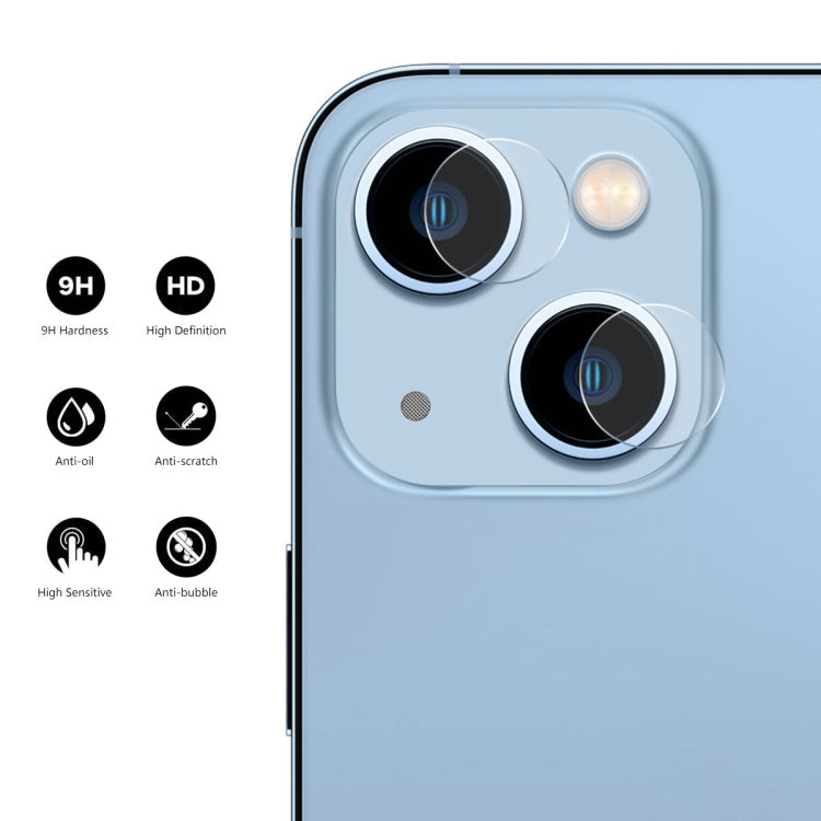Frendorf | Für iPhone 14 / 14 Plus 1 Set ENKAY 2 in 1 0,2 mm 9H Gehärtetes Glas Objektivfolie