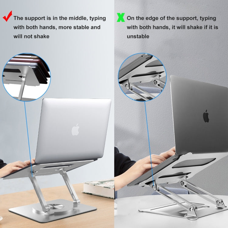 Frendorf | D088 Tragständer aus Aluminium 360 Grad drehbar höhenverstellbar flexibel für Notebooks Laptops
