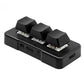 Frendorf | MK321BT Bluetooth 5.1 3 Tasten Anpassbare Tasten Spiel Büros PS Clip Makro Programmierung Tastatur (Schwarz)