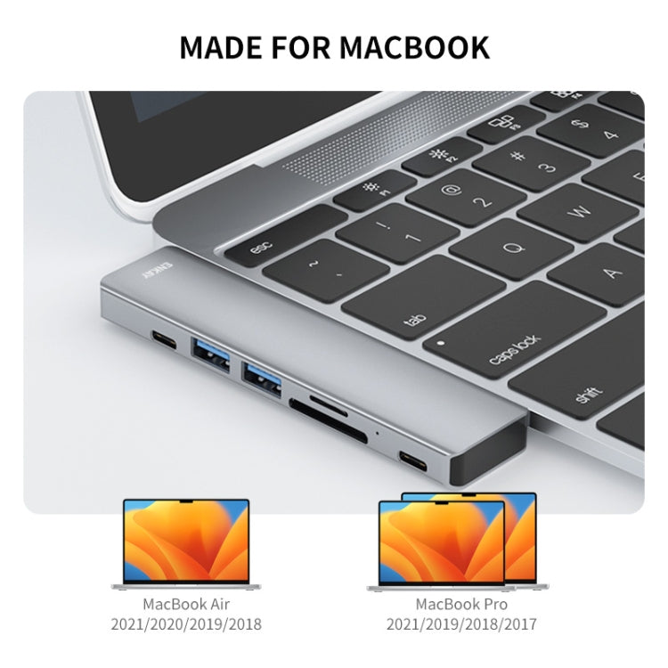 Frendorf | ENKAY Hat-Prince 7 in 2 Type-C zu 4K HDMI Dockingstation Adapter Hub SD/TF Kartenleser