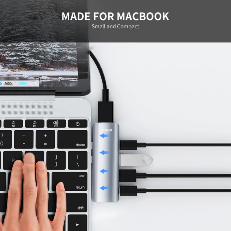 Frendorf | ENKAY Hat-Prince 5 in 2 Hub Typ-C zu 4K HDMI / USB 3.0 Dockingstation Adapter