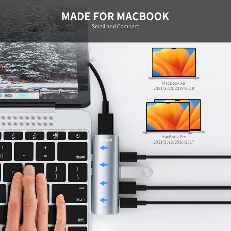 Frendorf | ENKAY Hat-Prince 5 in 2 Hub Typ-C zu 4K HDMI / USB 3.0 Dockingstation Adapter