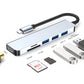 Frendorf | ENKAY Hat-Prince 6 in 1 Typ-C zu 4K HDMI Dockingstation Adapter USB-C Hub SD/TF Kartenleser