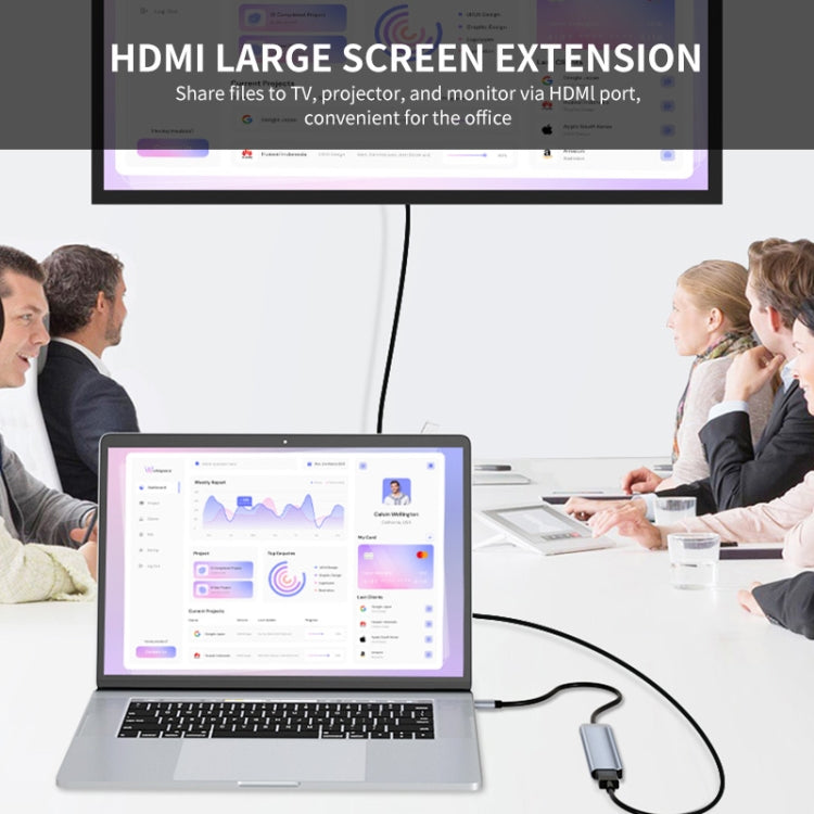 Frendorf | ENKAY Hat-Prince 6 in 1 Typ-C Hub 4K HDMI Dockingstation Adapter USB-C PD Schnellladung SD/TF Kartenleser