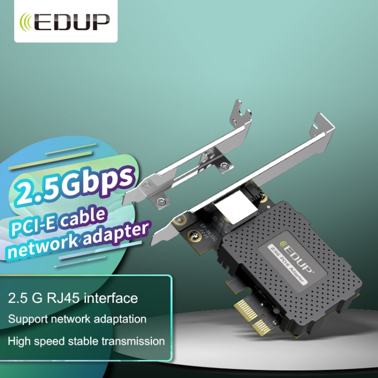 Frendorf | EDUP EP-9635C 2.5Gbps Gigabit Spiel Kabel Netzwerk Karte 2500M Hochgeschwindigkeits-Internetport Erweiterung Desktop-PC Anpassungsfähiger Ethernet-Netzwerkadapter