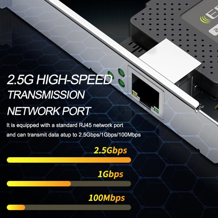 Frendorf | EDUP EP-9635C 2.5Gbps Gigabit Spiel Kabel Netzwerk Karte 2500M Hochgeschwindigkeits-Internetport Erweiterung Desktop-PC Anpassungsfähiger Ethernet-Netzwerkadapter