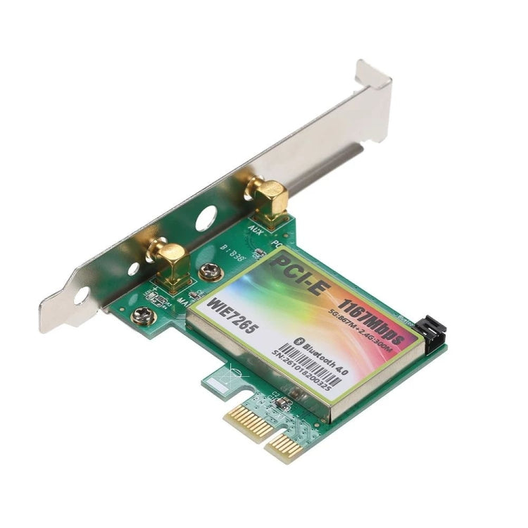 Frendorf | WIE7265 Dual Band 802.11ac 1167Mbps PCI-e WiFi Adapter + Bluetooth 4.2 WLAN-Netzwerkkarte
