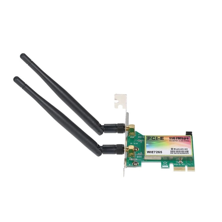 Frendorf | WIE7265 Dual Band 802.11ac 1167Mbps PCI-e WiFi Adapter + Bluetooth 4.2 WLAN-Netzwerkkarte