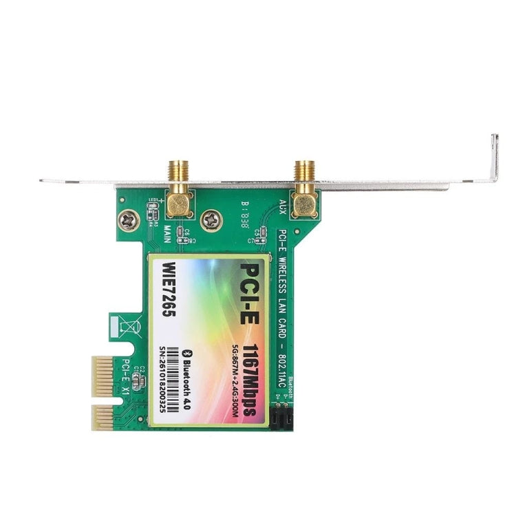 Frendorf | WIE7265 Dual Band 802.11ac 1167Mbps PCI-e WiFi Adapter + Bluetooth 4.2 WLAN-Netzwerkkarte