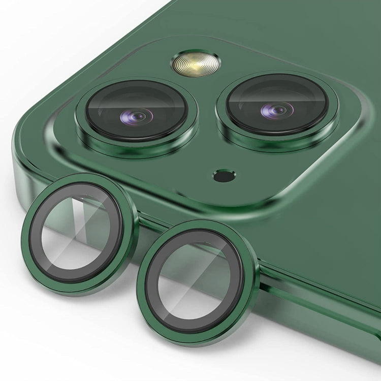 Frendorf | Für iPhone 13 / 13 mini ENKAY AR Anti-Reflexions Kameraobjektiv Glas Vollfilm (Dunkelgrün)