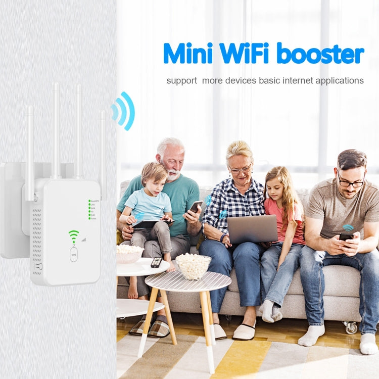 Frendorf | U10 1200Mbps Signal Booster WiFi Extender WiFi Antenne Dual Band 5G Wireless Signal Repeater (US Stecker)