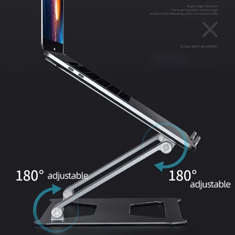 Frendorf | Boneruy P18 Ergonomischer Schreibtisch Aluminium Halter für 14-17,3 Zoll Laptops (Silber)