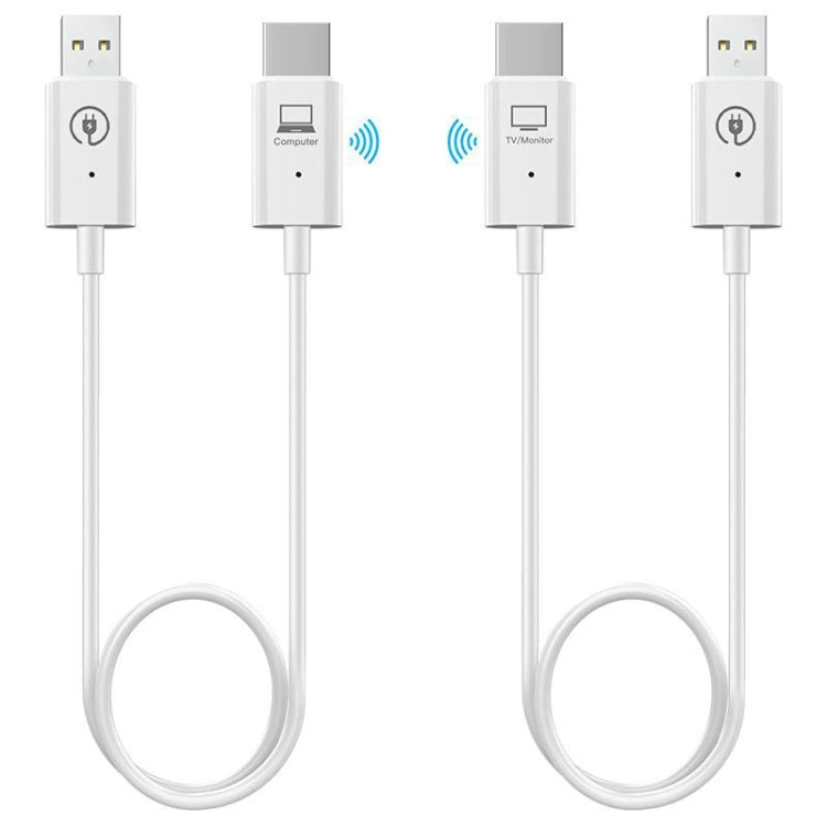 Frendorf | Drahtloser HDMI-Transmitter- und Receiver-Kit, HDMI Drahtloser Extender-Adapter, 1080P 60fps Video Audio Projektierung für PC, Laptop, Kamera auf HDTV/Projektor