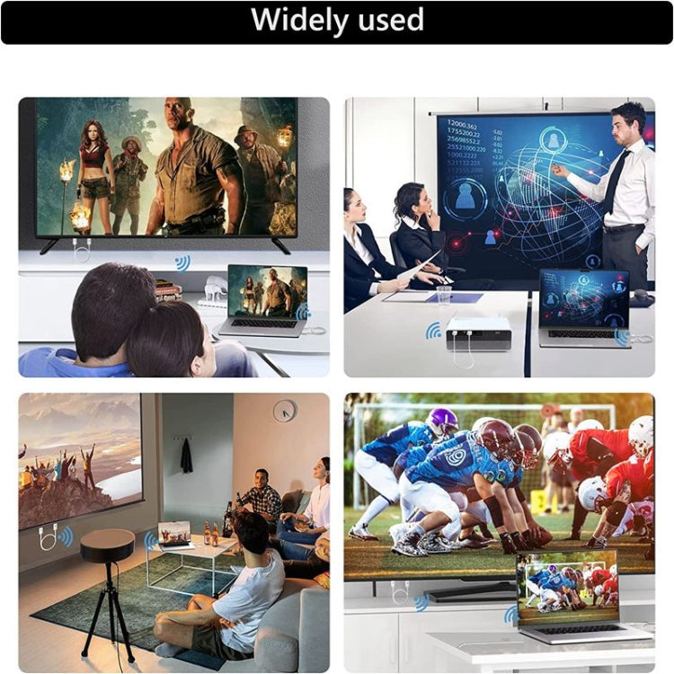 Frendorf | Drahtloser HDMI-Transmitter- und Receiver-Kit, HDMI Drahtloser Extender-Adapter, 1080P 60fps Video Audio Projektierung für PC, Laptop, Kamera auf HDTV/Projektor