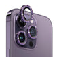 Frendorf | Für iPhone 14 Pro / 14 Pro Max NORTHJO Kameraobjektiv Gehärtetes Glas Bling Glitzer Metallring Film(Purpur)