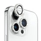 Frendorf | Für iPhone 14 Pro / 14 Pro Max NORTHJO Kameralenz gehärtetes Glas Bling Glitzer Metallring Film (Silber)