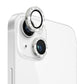 Frendorf | Für iPhone 13 / 13 mini NORTHJO Kameraobjektiv gehärtetes Glas Bling Glitzer Metallring Film (Silber)