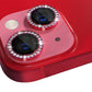 Frendorf | Für iPhone 13 / 13 Mini NORTHJO Kamera Linse Tempered Glass Metall Strassring Film (Rot)