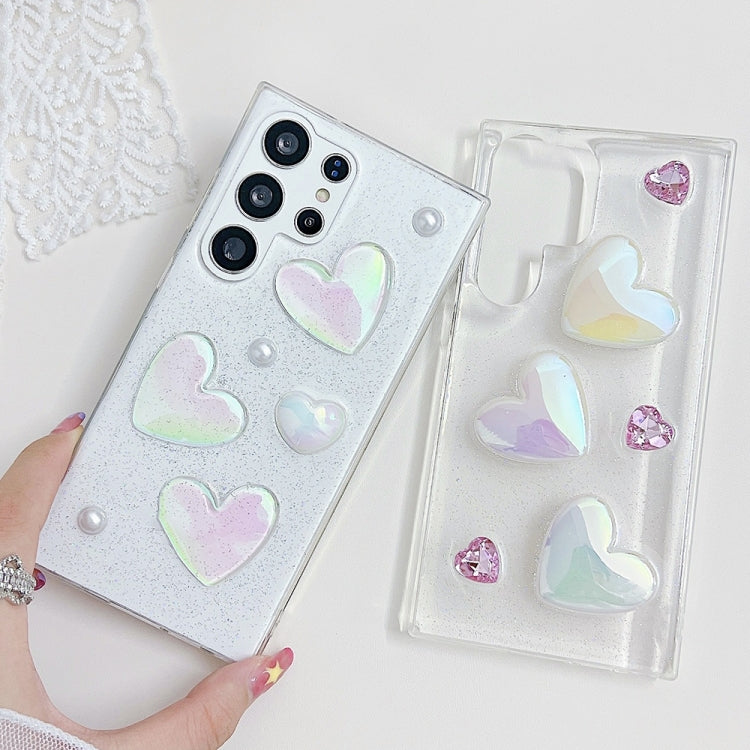 Frendorf | Für Samsung Galaxy S24 Ultra 5G Love Epoxy TPU Schutzhülle (Transparent)