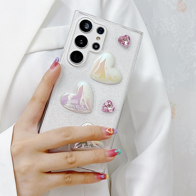 Frendorf | Für Samsung Galaxy S24 Ultra 5G Love Epoxy TPU Schutzhülle (Transparent)