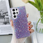 Frendorf | Für Samsung Galaxy S24 Ultra 5G Glitzer Pailletten Epoxid TPU Handyhülle (Lila)