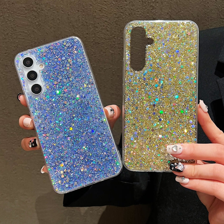Frendorf | Für Samsung Galaxy S24 Ultra 5G Glitzer Sequins Epoxy TPU Handyhülle (Rosa)