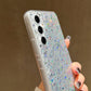 Frendorf | Für Samsung Galaxy S24 Ultra 5G Glitzer Sequins Epoxy TPU Handyhülle (Rosa)