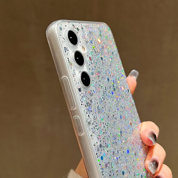 Frendorf | Für Samsung Galaxy S24 Ultra 5G Glitzer Sequins Epoxy TPU Handyhülle (Rosa)