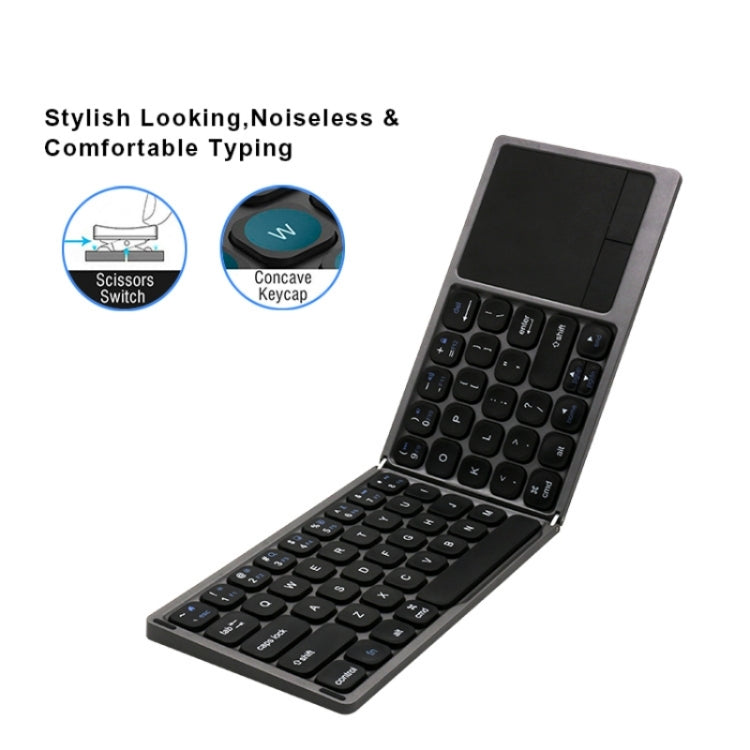 Frendorf | FK328T Handy Tablet Laptop Wireless Bluetooth Tastatur Tragbare 3-faltbare Tastatur