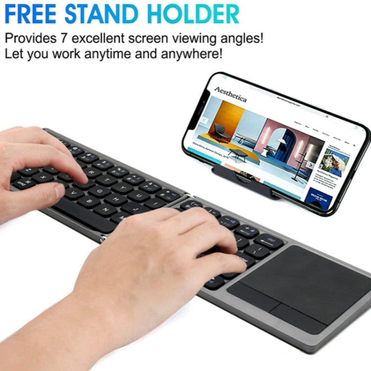 Frendorf | FK328T Handy Tablet Laptop Wireless Bluetooth Tastatur Tragbare 3-faltbare Tastatur