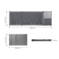 Frendorf | B066T Dreifach-Faltbares Wireless Bluetooth-Tastatur Kompatibel Multi-System Handy Tablet Tastatur