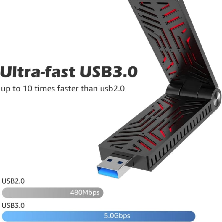 Frendorf | WAVLINK WN690X1 Für PC AX1800 WiFi 6 Wireless-AX USB3.0 Adapter Dual Band Netzwerkadapter