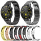 Frendorf | Für Huawei Watch GT4 46mm Drei Perlen Edelstahl Metall Armband (Grau)